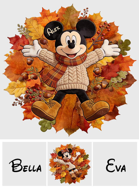 Personalized Fall-Themed Non-Slip Rug with Custom Name for Kids Non-Slip Tufted Rug GradoCreations