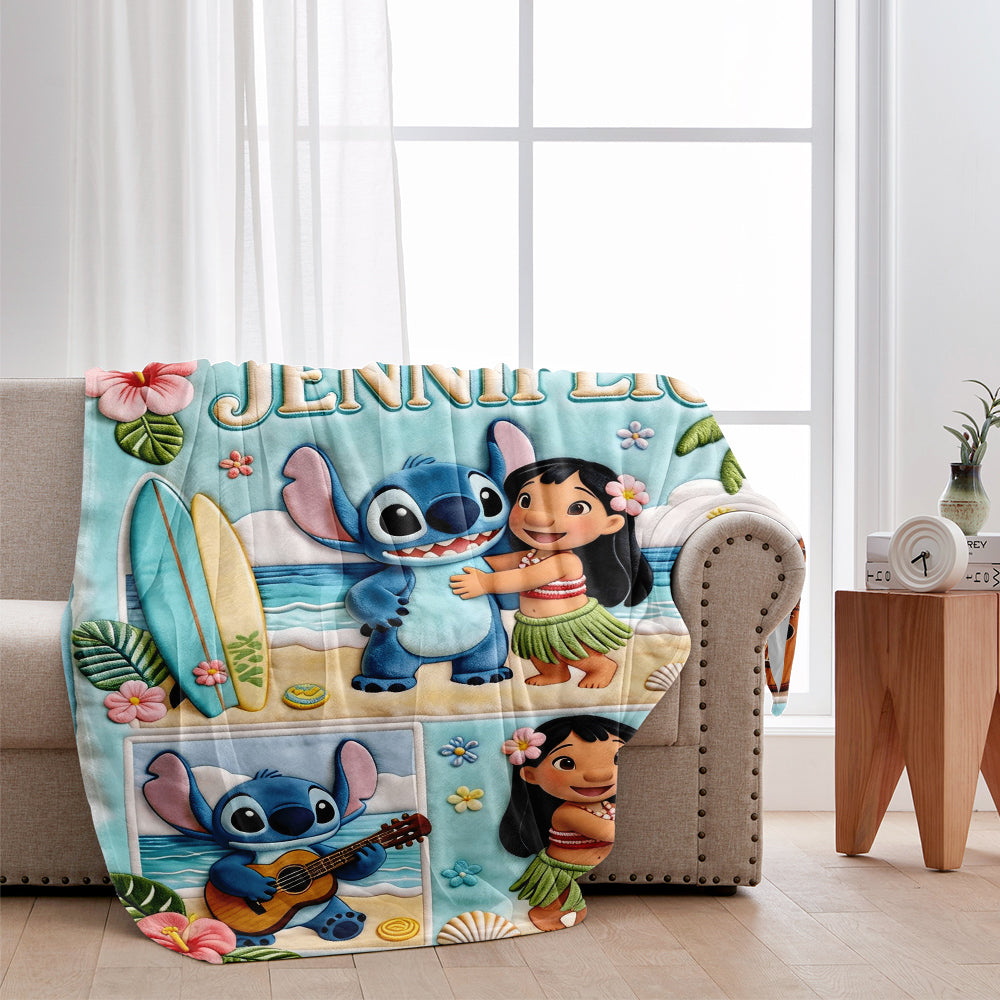 Personalized Ohana Blanket with Custom Name for Family Gifts Blanket GradoCreations