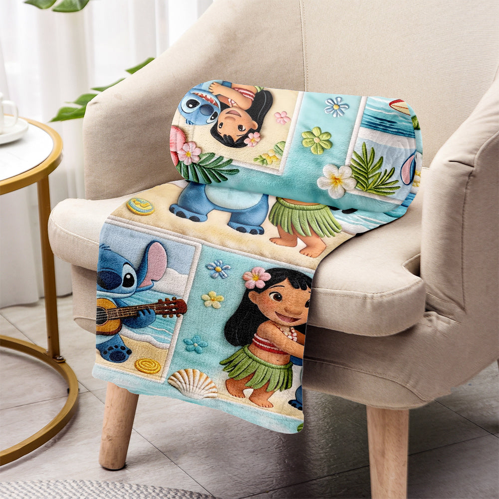Personalized Ohana Blanket with Custom Name for Family Gifts Blanket GradoCreations
