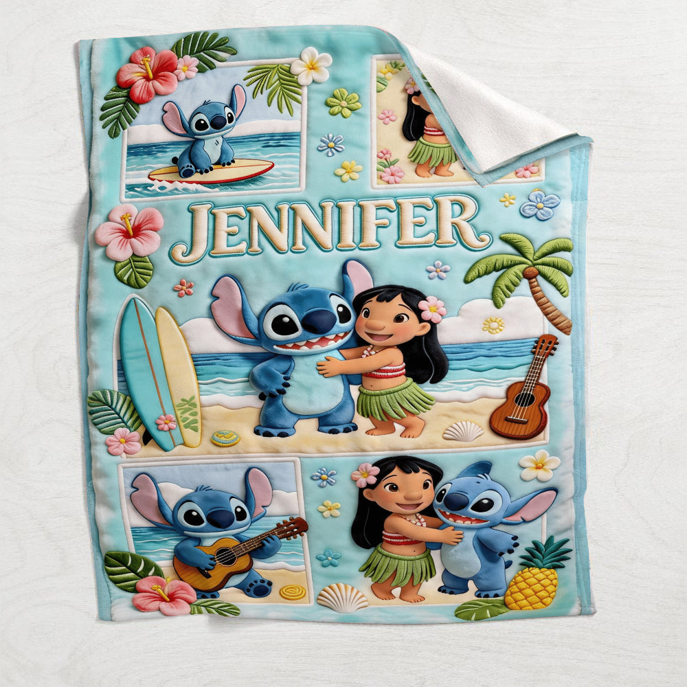 Personalized Ohana Blanket with Custom Name for Family Gifts Blanket GradoCreations