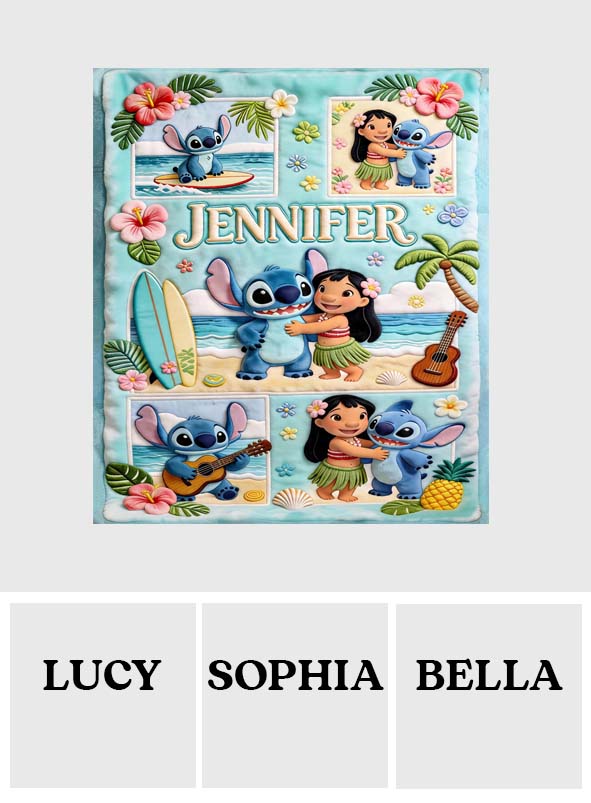 Personalized Ohana Blanket with Custom Name for Family Gifts Blanket GradoCreations