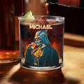 Personalized Darth Vader Whiskey Glass Custom Name Gift for Him Whiskey Glass GradoCreations