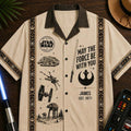 Personalized Star Wars Hawaiian Shirt Custom Name Gift Hawaiian Shirt GradoCreations
