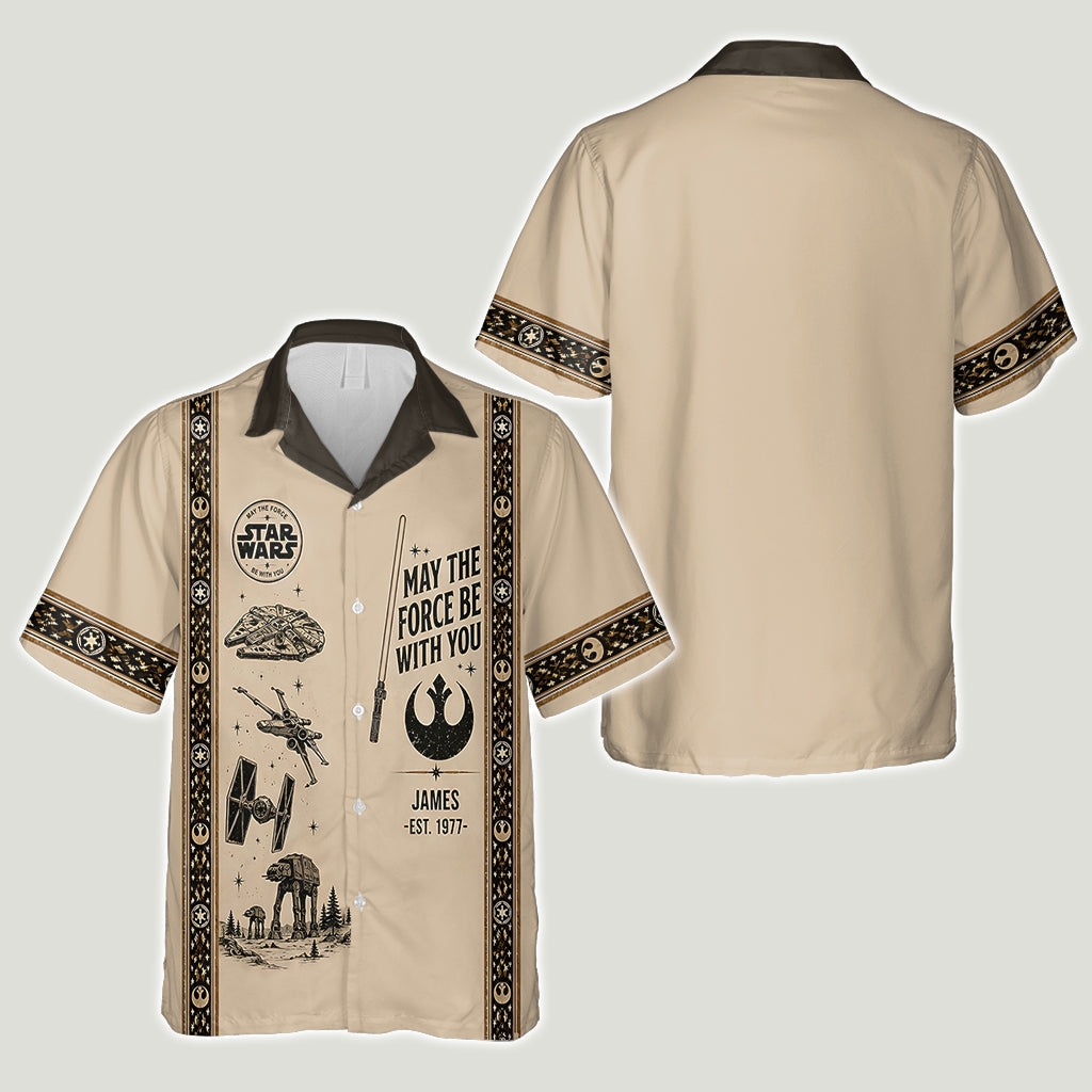 Personalized Star Wars Hawaiian Shirt Custom Name Gift Hawaiian Shirt GradoCreations