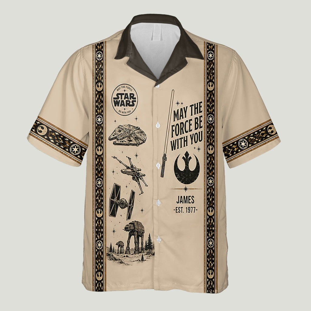 Personalized Star Wars Hawaiian Shirt Custom Name Gift Hawaiian Shirt GradoCreations