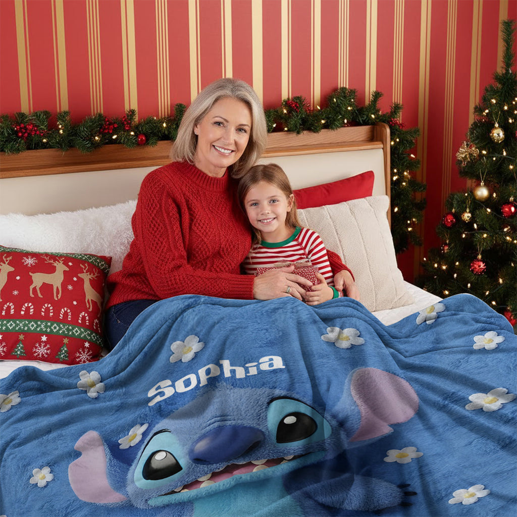 Personalized Stitch Wearable Blanket for Kids and Adults Wearable Blanket GradoCreations