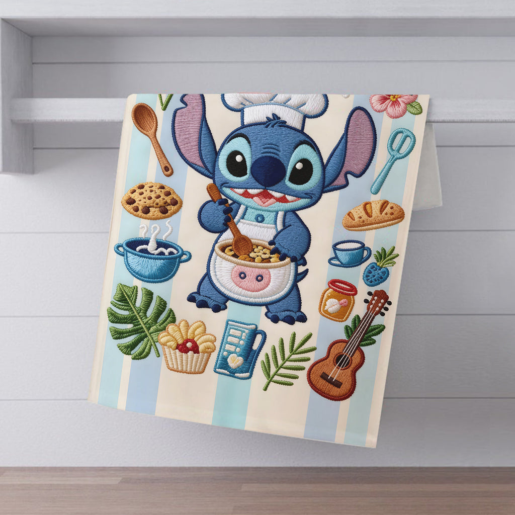 Personalized Ohana Cooking Towel Custom Name Gift for Family Towel GradoCreations