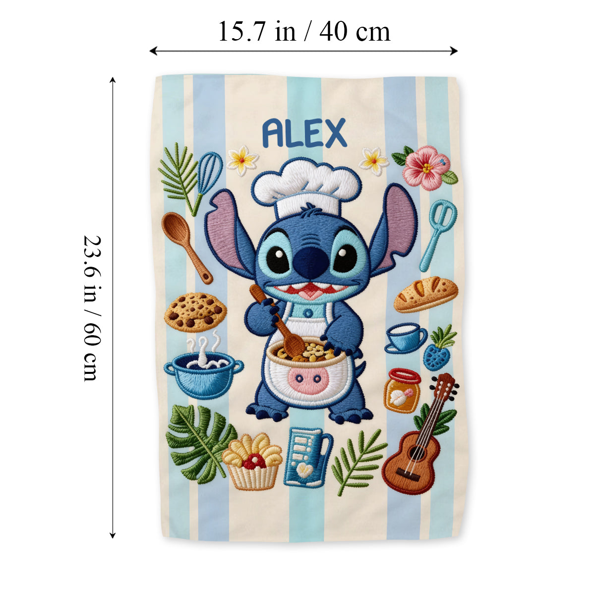 Personalized Ohana Cooking Towel Custom Name Gift for Family Towel GradoCreations
