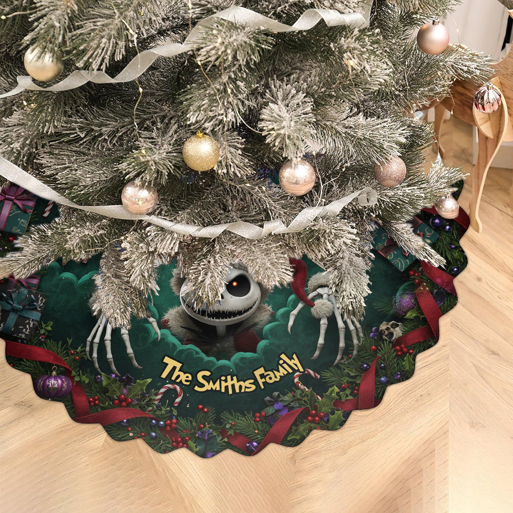 Personalized Nightmare Shaped Tree Skirt Unique Christmas Decor Shaped Tree Skirt GradoCreations