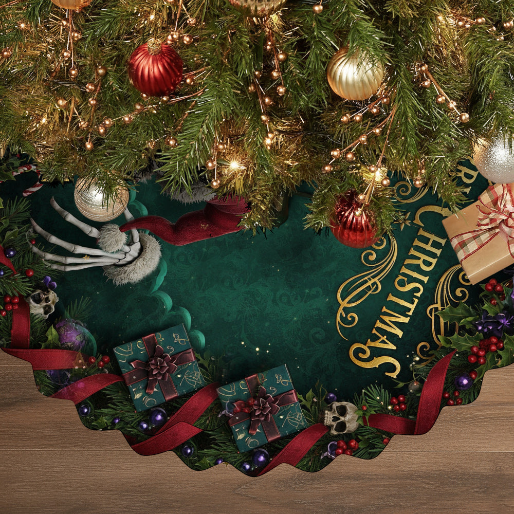 Personalized Nightmare Shaped Tree Skirt Unique Christmas Decor Shaped Tree Skirt GradoCreations