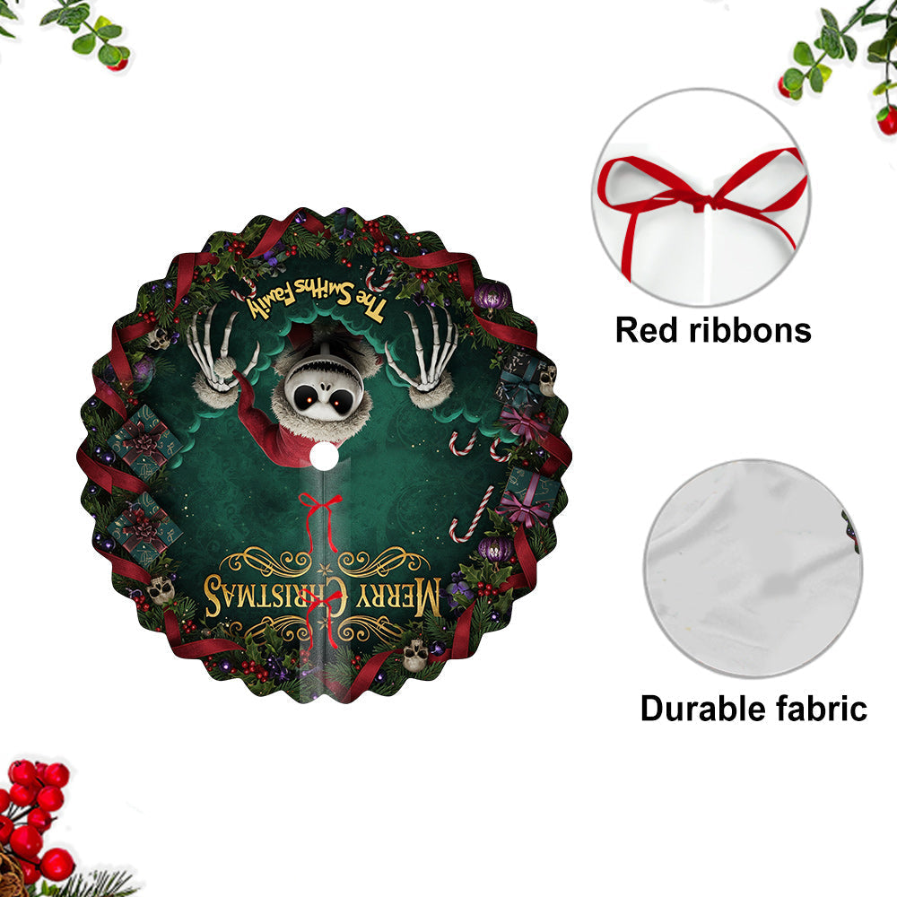 Personalized Nightmare Shaped Tree Skirt Unique Christmas Decor Shaped Tree Skirt GradoCreations