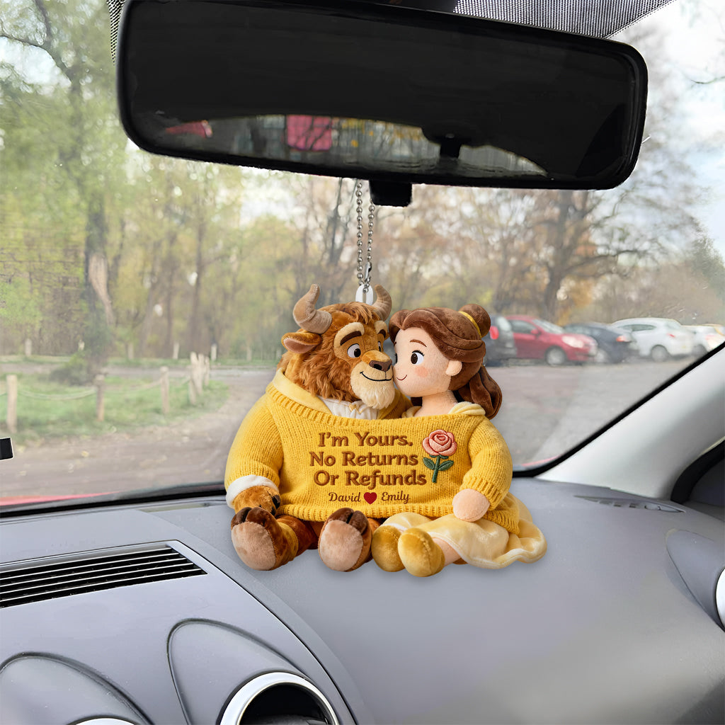 Personalized Beauty and the Beast Plush Keychain Custom Gift Plush Keychain GradoCreations