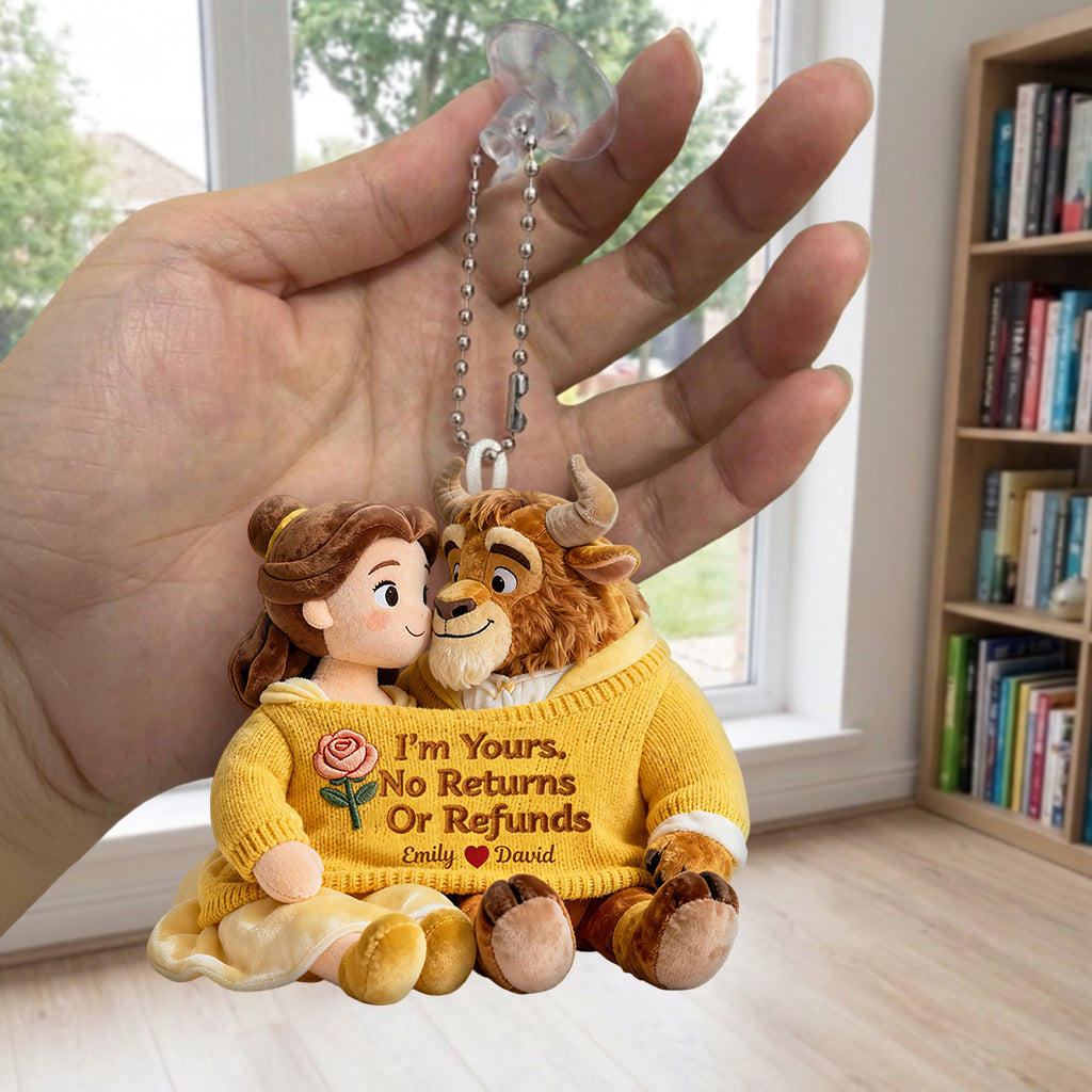 Personalized Beauty and the Beast Plush Keychain Custom Gift Plush Keychain GradoCreations