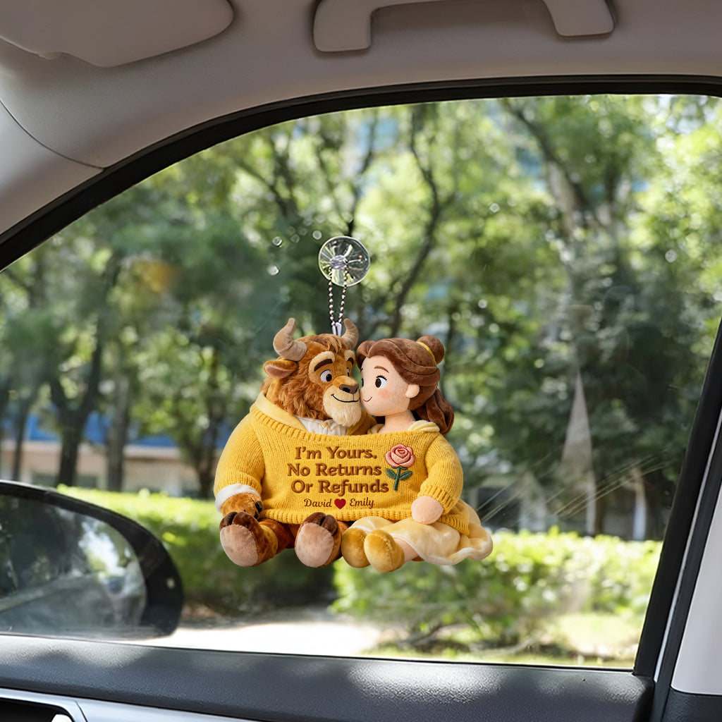 Personalized Beauty and the Beast Plush Keychain Custom Gift Plush Keychain GradoCreations