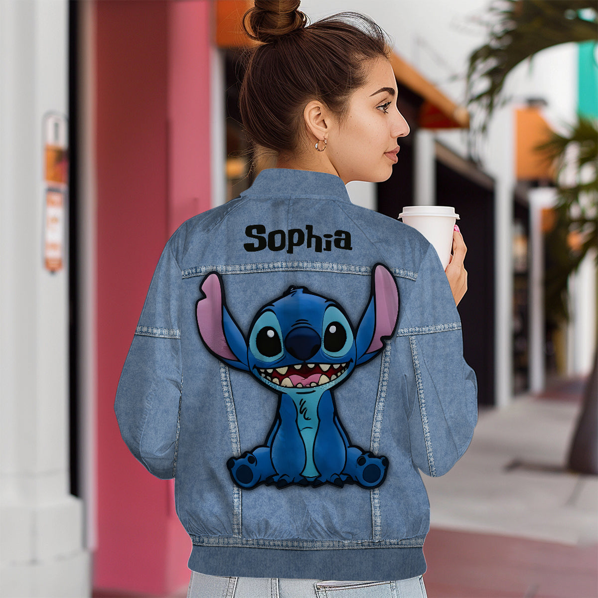 Personalized Ohana Bomber Jacket Custom Name Gift for Kids Bomber Jacket GradoCreations