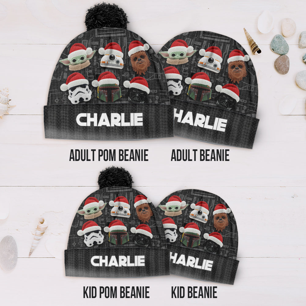 Personalized Force Beanie Hat Custom Name Gift for Christmas Beanie Hat GradoCreations