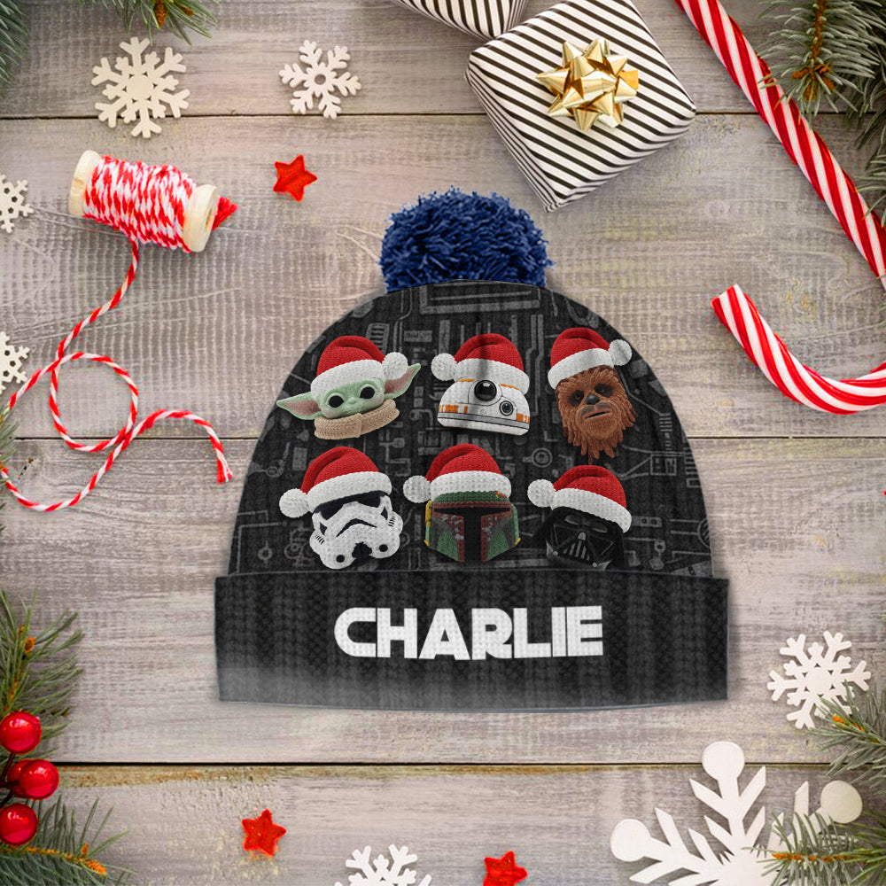 Personalized Force Beanie Hat Custom Name Gift for Christmas Beanie Hat GradoCreations