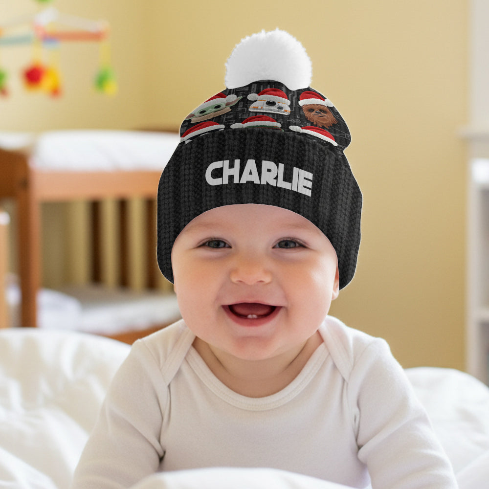 Personalized Force Beanie Hat Custom Name Gift for Christmas Beanie Hat GradoCreations
