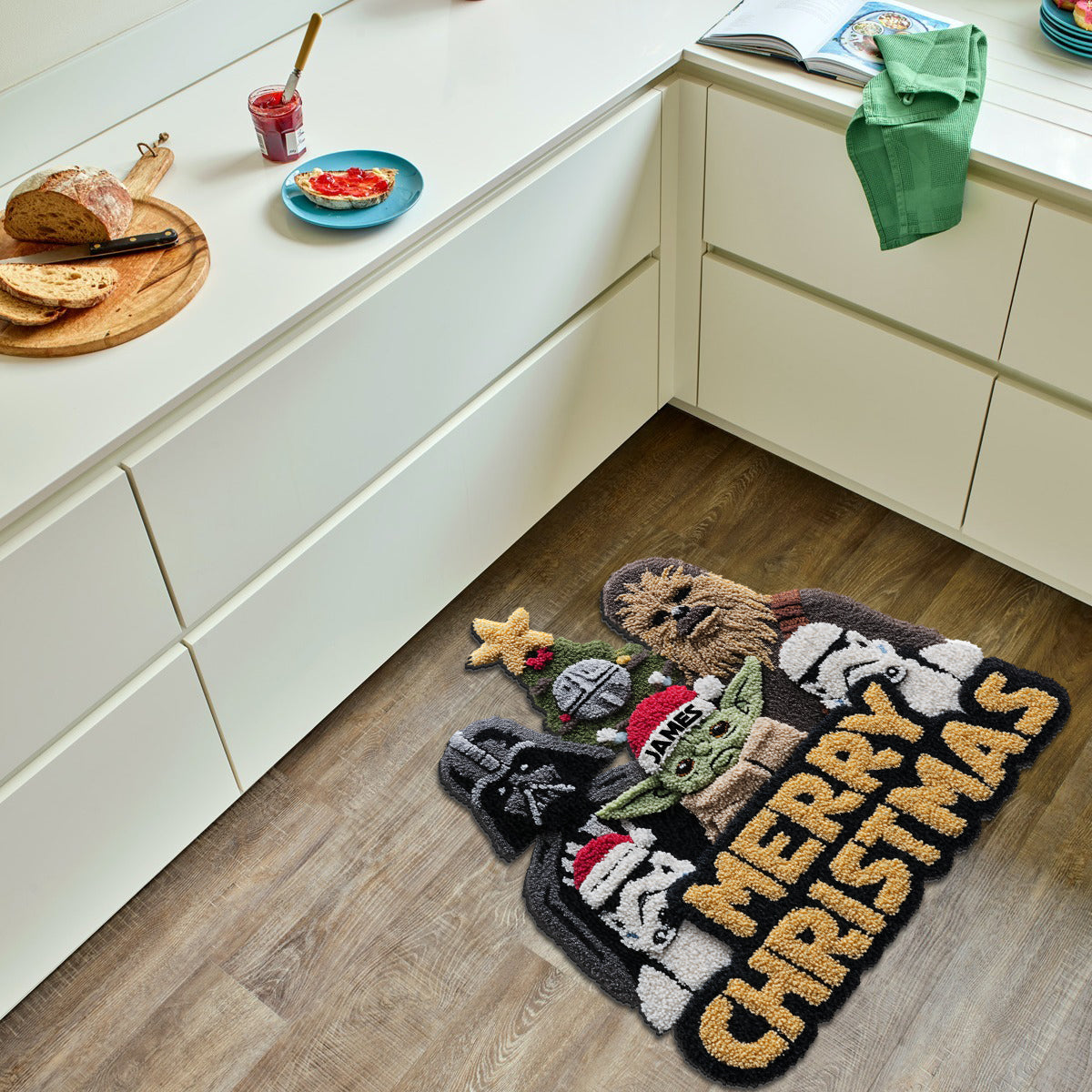 Personalized Non-Slip Tufted Rug Merry Christmas Gift Non-Slip Tufted Rug GradoCreations