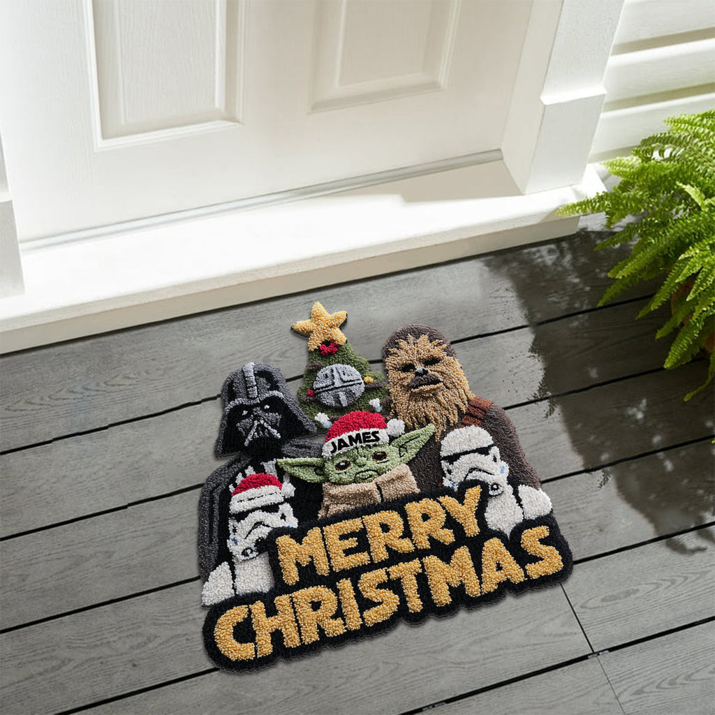 Personalized Non-Slip Tufted Rug Merry Christmas Gift Non-Slip Tufted Rug GradoCreations