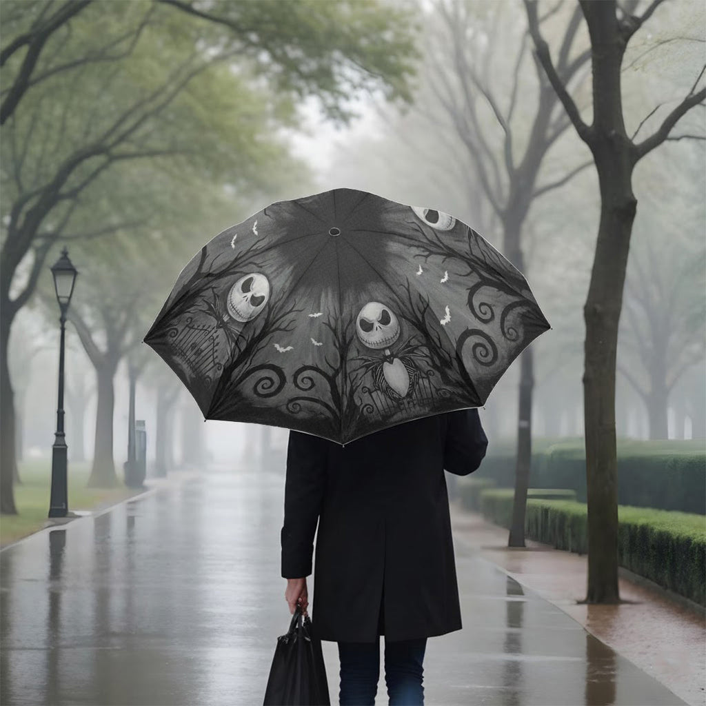 Personalized Gothic Skeleton Umbrella Custom Name Design Umbrella GradoCreations