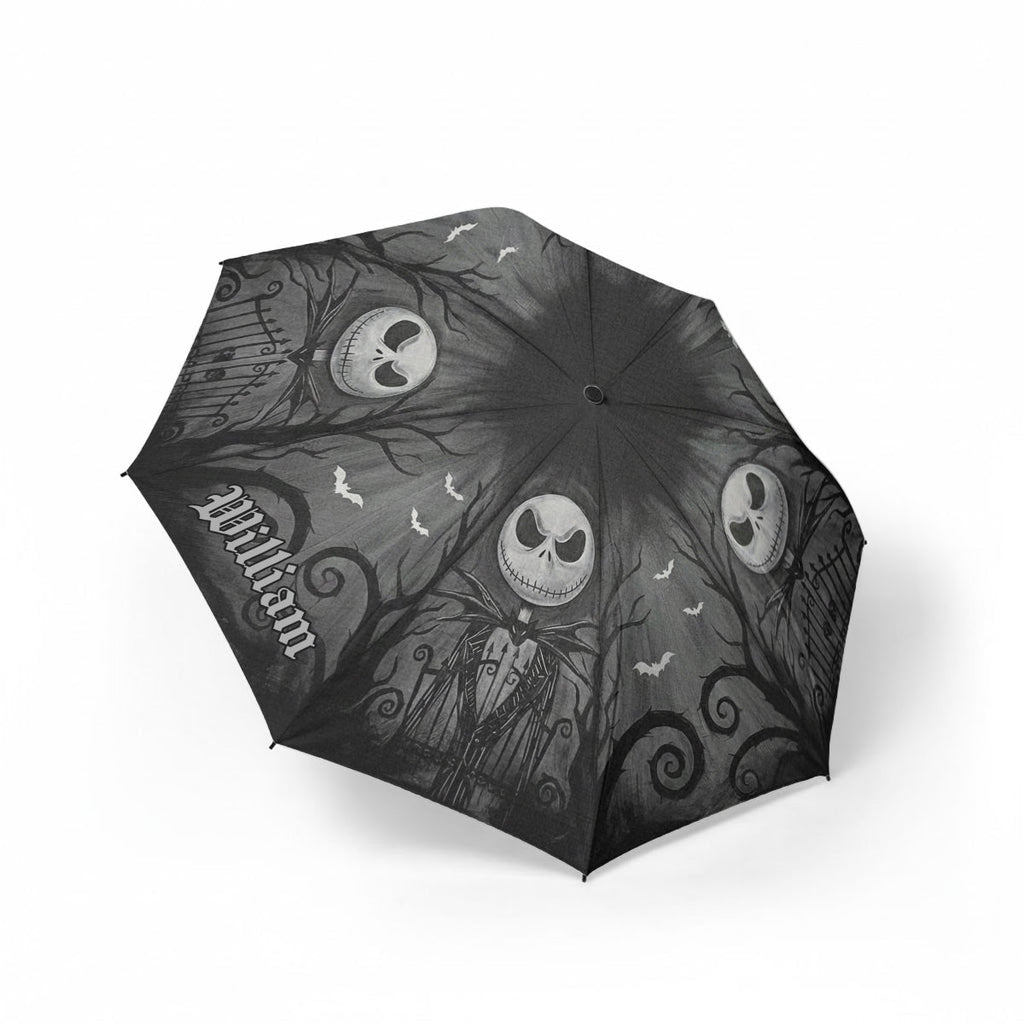 Personalized Gothic Skeleton Umbrella Custom Name Design Umbrella GradoCreations
