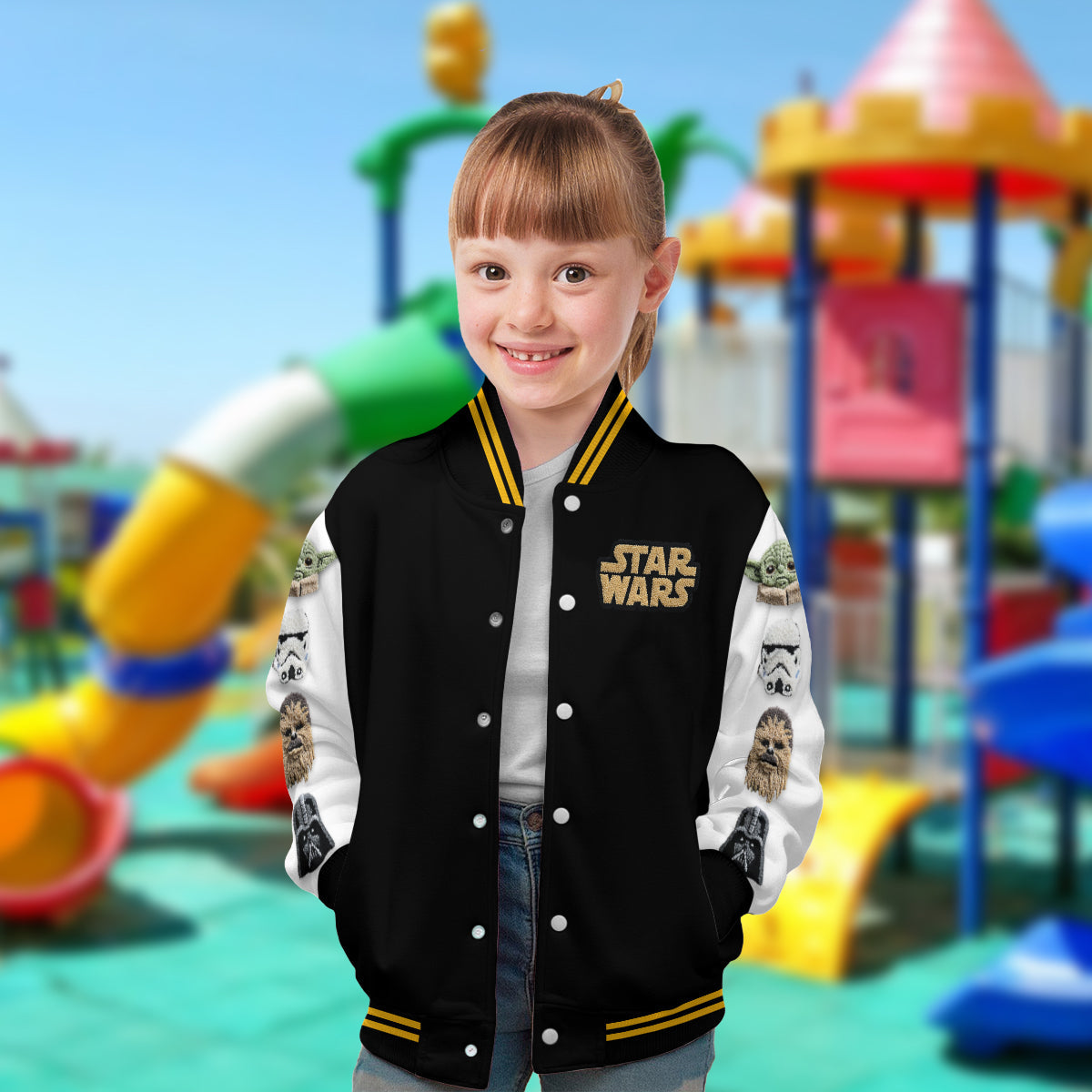 Personalized Star Wars Varsity Jacket Custom Name Gift Varsity Jacket GradoCreations