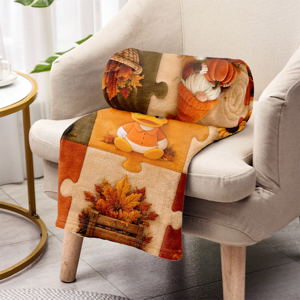 Personalized Autumn Magic Mouse Blanket Custom Size Gift for Her Blanket GradoCreations