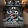 Personalized Nightmare Quilt Set Custom Name Gift for Couples Quilt Set GradoCreations