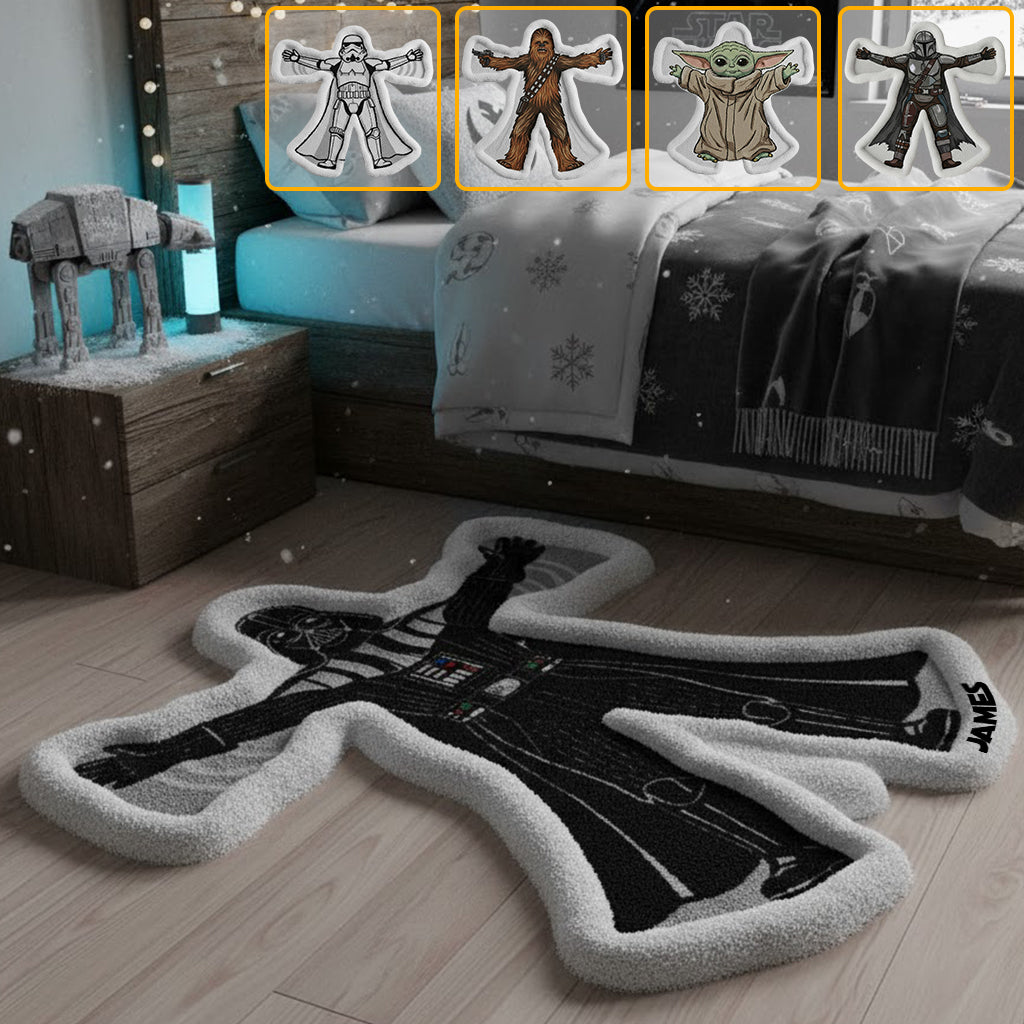 Personalized Star Wars Non-Slip Tufted Rug Funny Snow Angels Non-Slip Tufted Rug GradoCreations