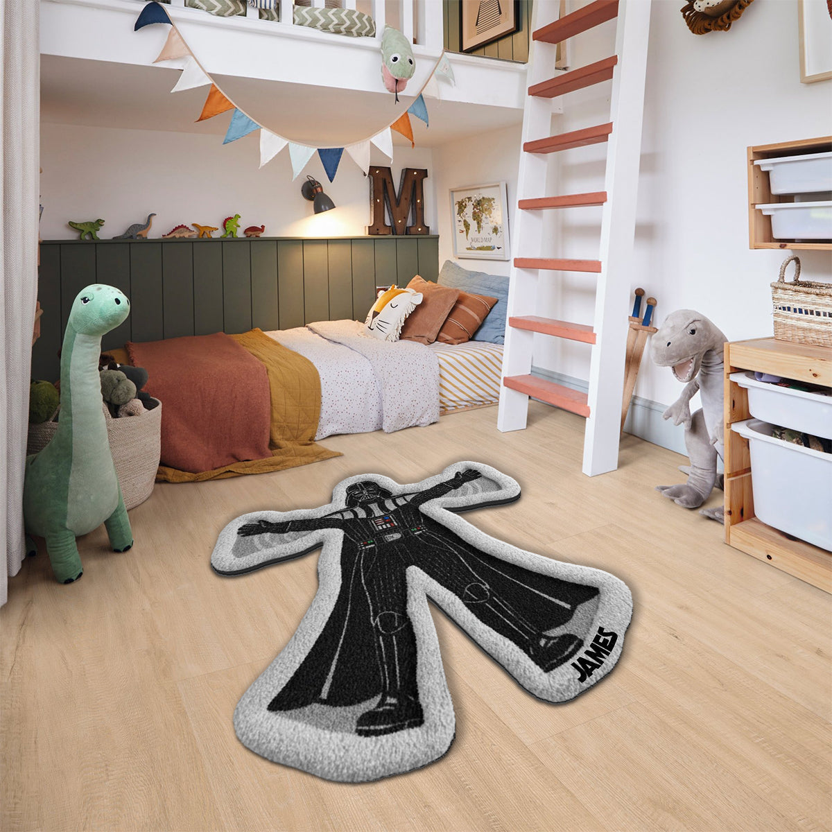 Personalized Star Wars Non-Slip Tufted Rug Funny Snow Angels Non-Slip Tufted Rug GradoCreations
