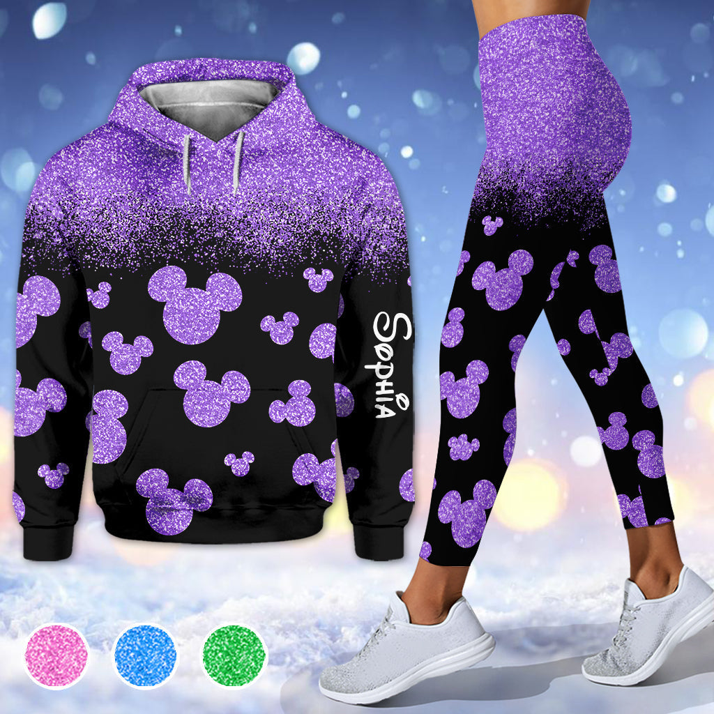 Personalized Mouse Hoodie and Leggings Set with Custom Name for Kids Hoodie & Leggings GradoCreations