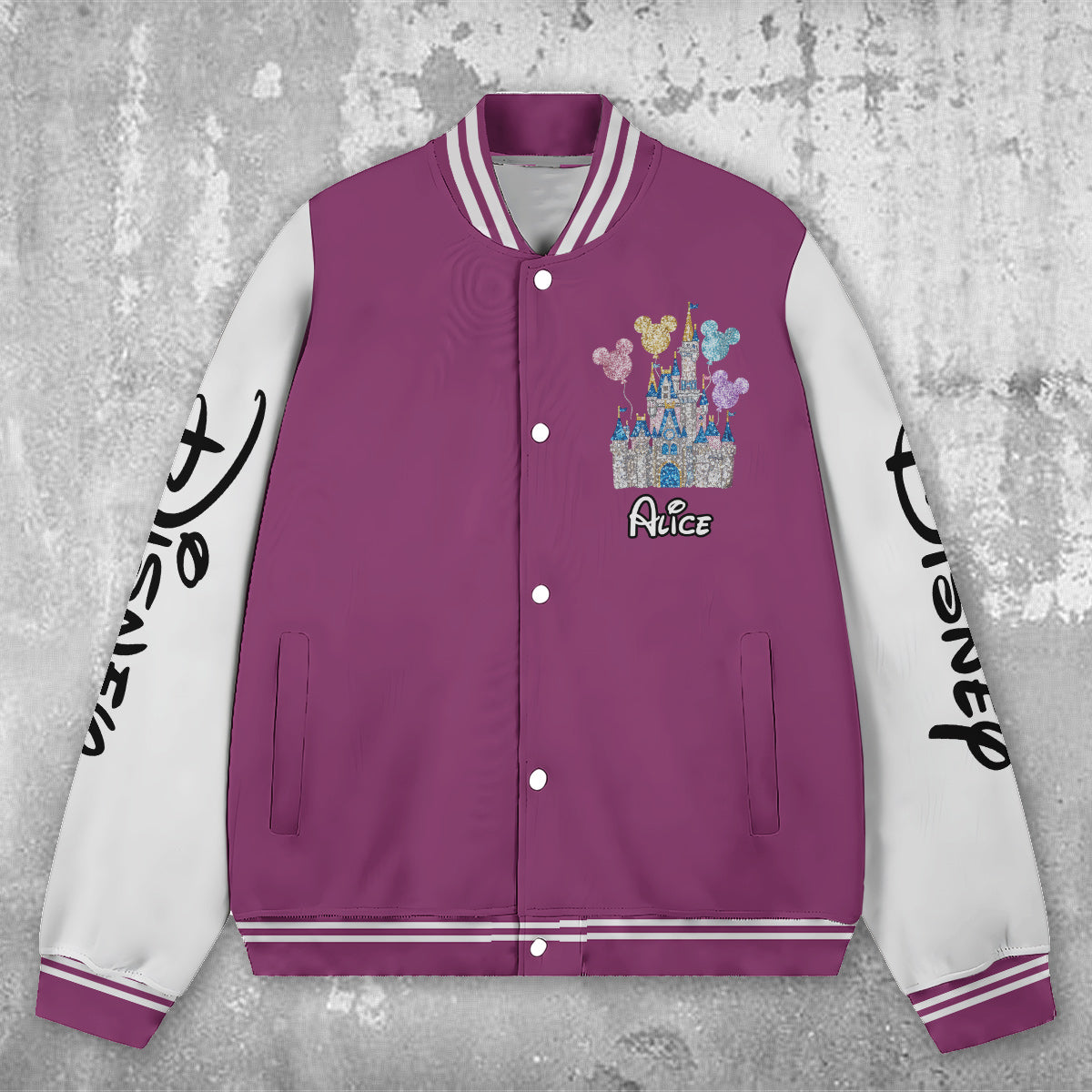 Personalized Magical Castle Varsity Jacket Custom Name Gift Varsity Jacket GradoCreations