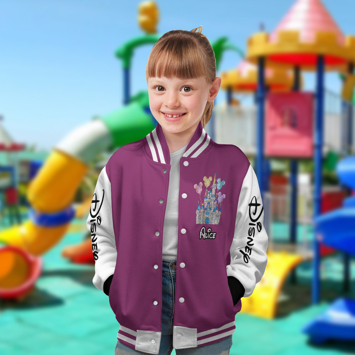 Personalized Magical Castle Varsity Jacket Custom Name Gift Varsity Jacket GradoCreations