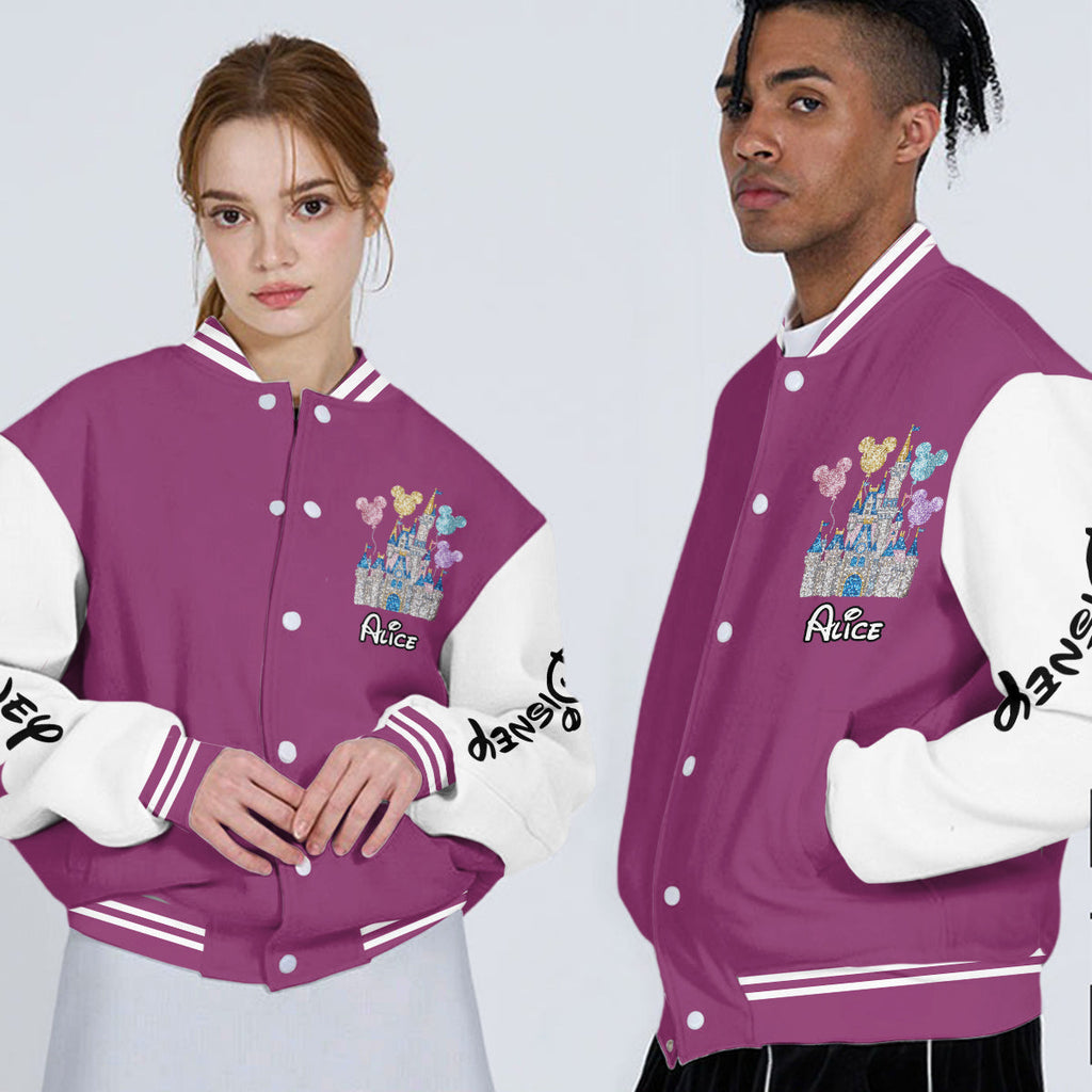 Personalized Magical Castle Varsity Jacket Custom Name Gift Varsity Jacket GradoCreations