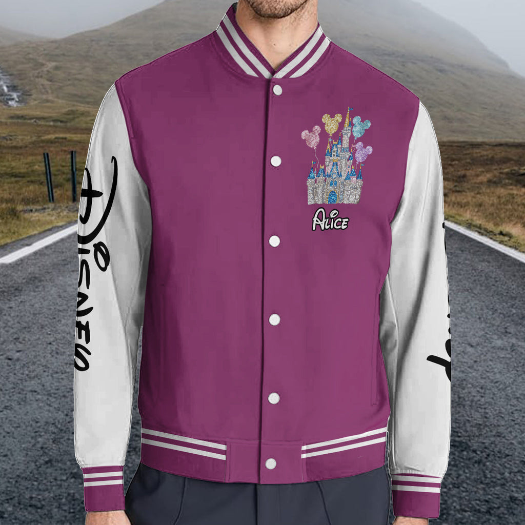 Personalized Magical Castle Varsity Jacket Custom Name Gift Varsity Jacket GradoCreations