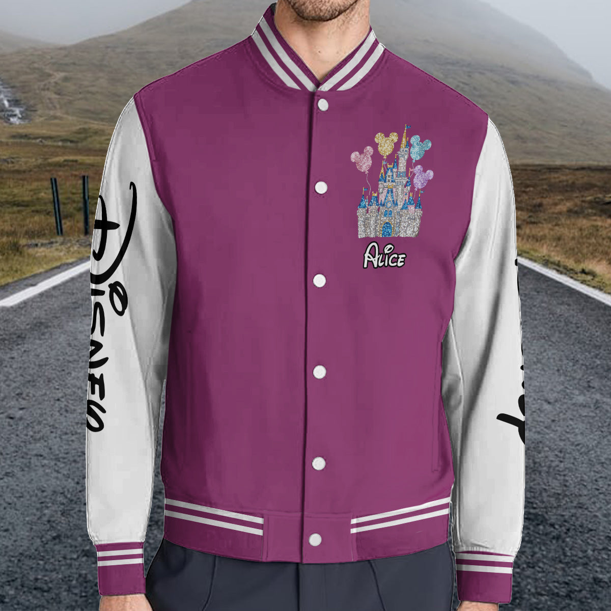 Personalized Magical Castle Varsity Jacket Custom Name Gift Varsity Jacket GradoCreations
