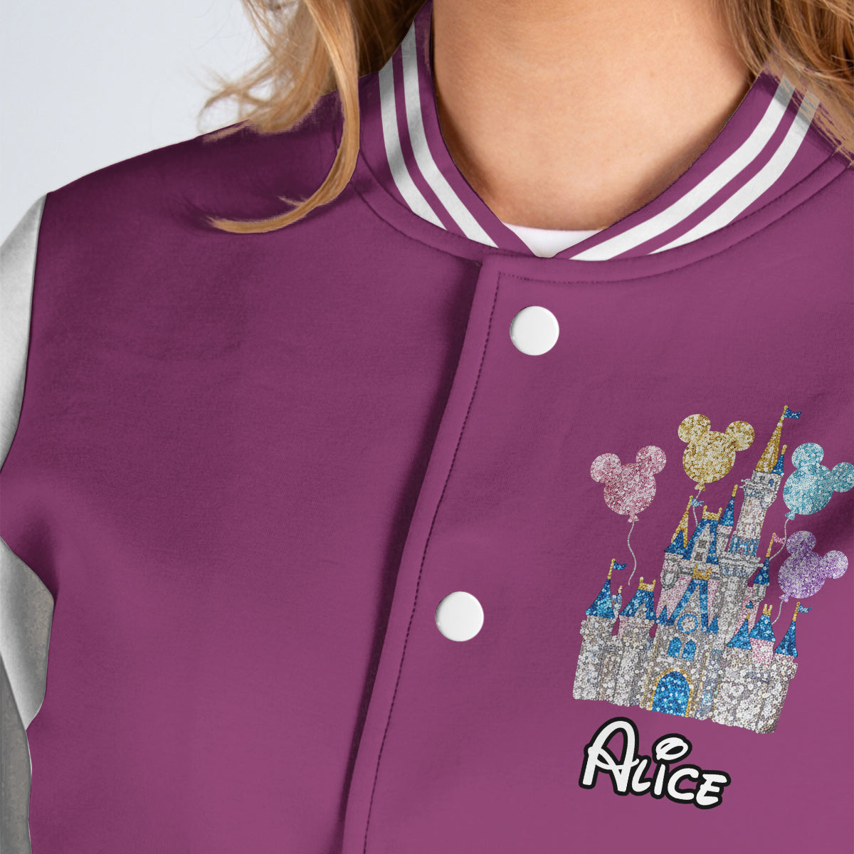 Personalized Magical Castle Varsity Jacket Custom Name Gift Varsity Jacket GradoCreations