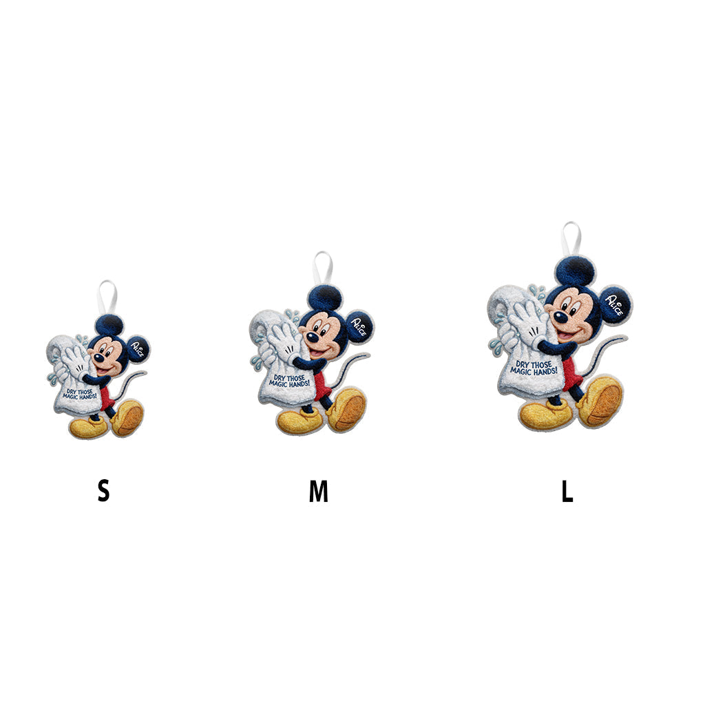 Personalized Mickey Mouse Hand Towel for Kids Custom Name Gift Hand Towel GradoCreations