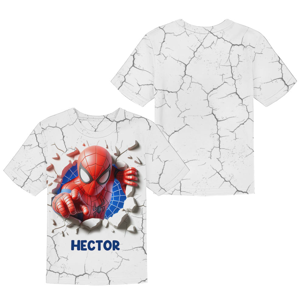 Personalized Spider-Man Kid T-Shirt & Shorts Set for Boys Kid T-shirt & Shorts GradoCreations