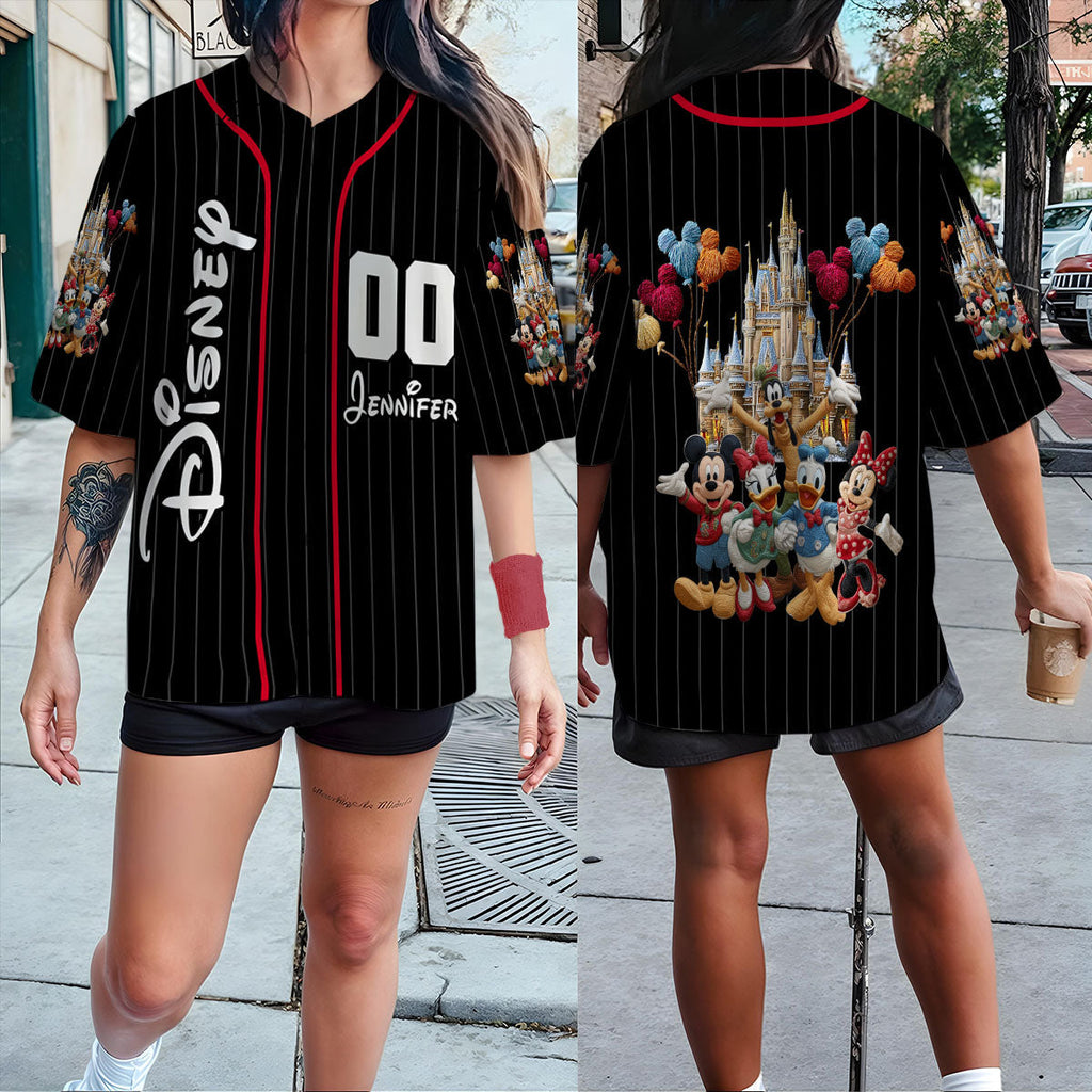 Personalized Disney Mouse Baseball Jersey Custom Name Gift Baseball Jersey GradoCreations