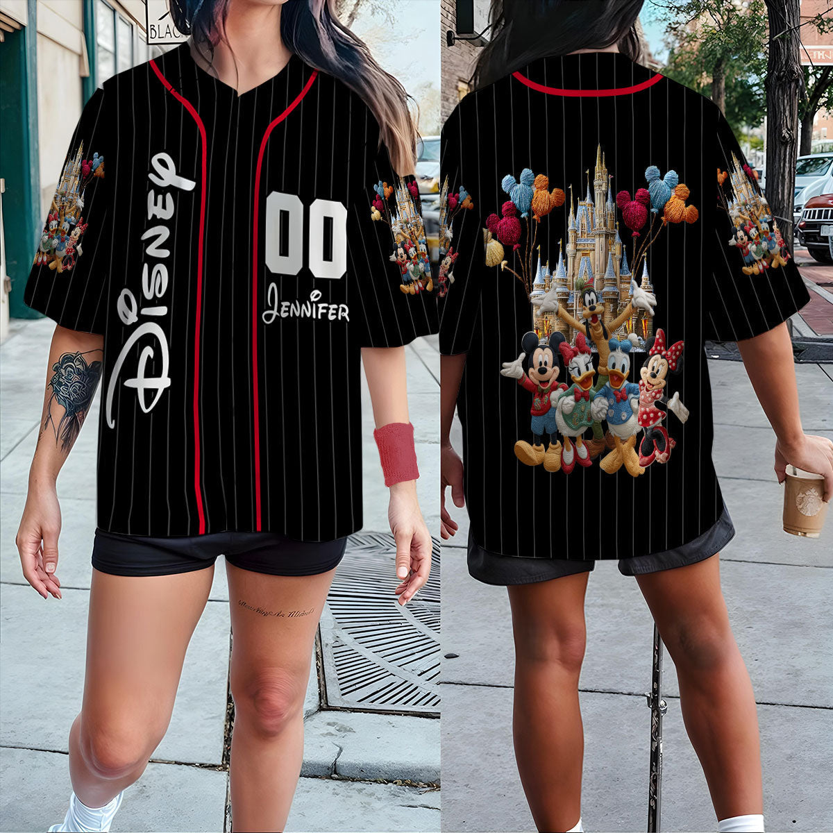 Personalized Disney Mouse Baseball Jersey Custom Name Gift Baseball Jersey GradoCreations