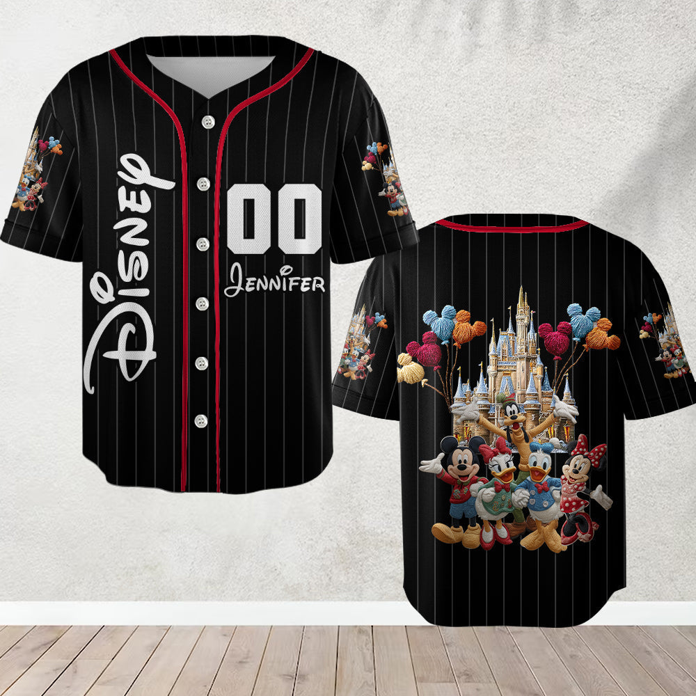 Personalized Disney Mouse Baseball Jersey Custom Name Gift Baseball Jersey GradoCreations