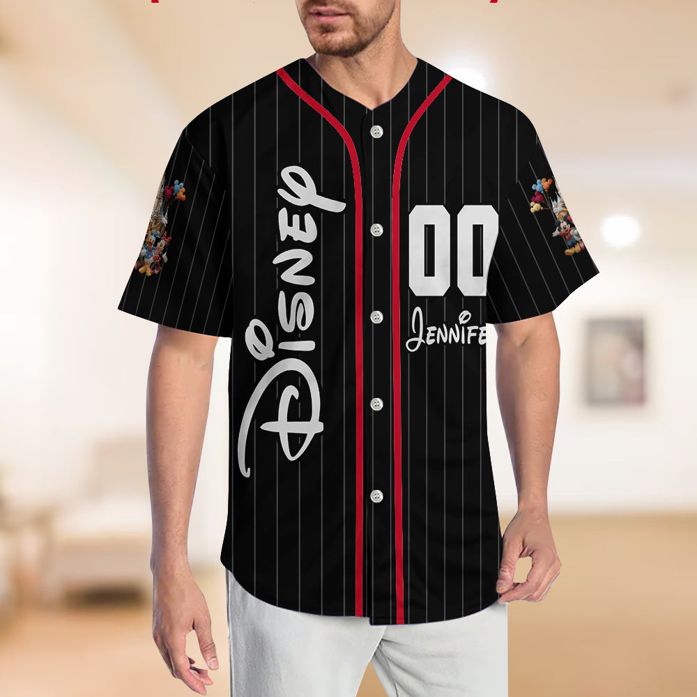 Personalized Disney Mouse Baseball Jersey Custom Name Gift Baseball Jersey GradoCreations