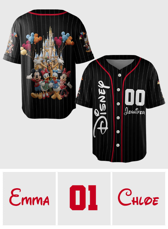 Personalized Disney Mouse Baseball Jersey Custom Name Gift Baseball Jersey GradoCreations