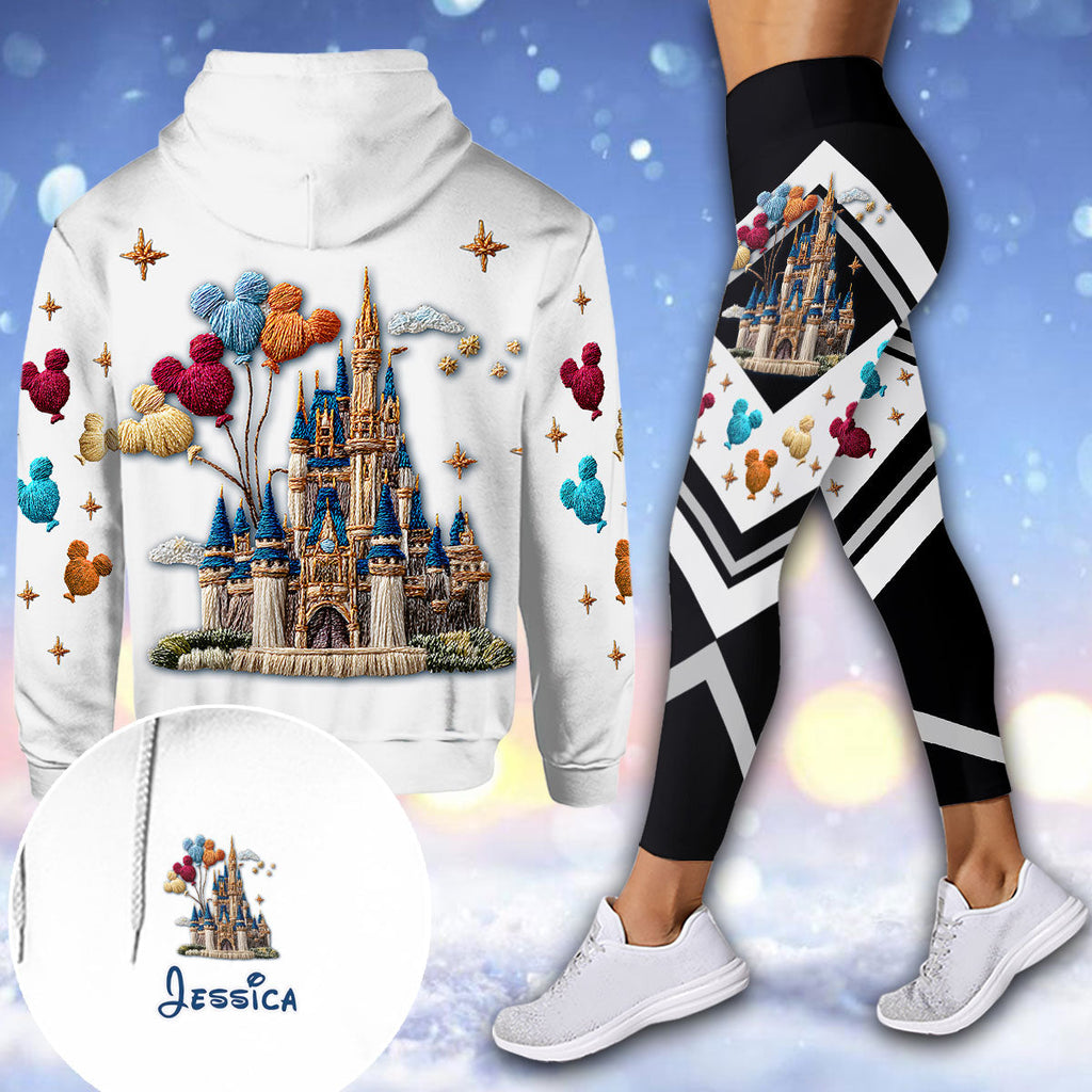 Personalized Magical Castle Mouse Hoodie and Leggings Gift for Kids Hoodie & Leggings GradoCreations