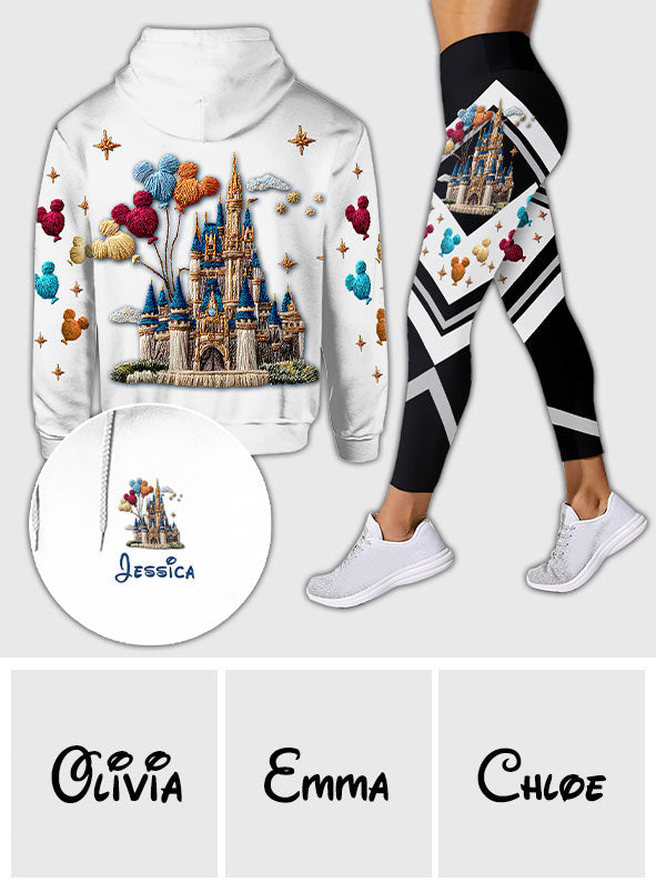 Personalized Magical Castle Mouse Hoodie and Leggings Gift for Kids Hoodie & Leggings GradoCreations