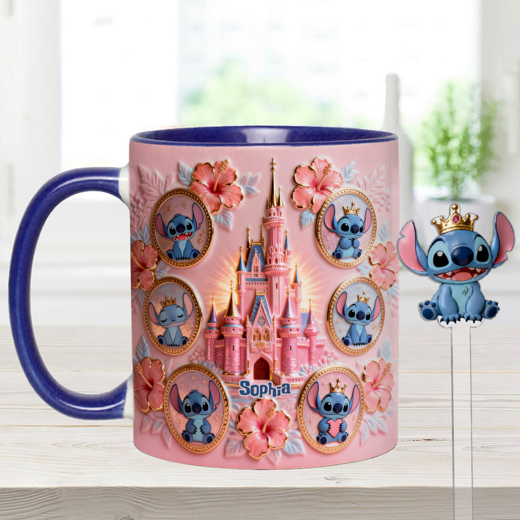 Personalized Ohana Mug Set with Acrylic Stirrer Gift for Family Set Accent Mug with Acrylic Stirrers GradoCreations