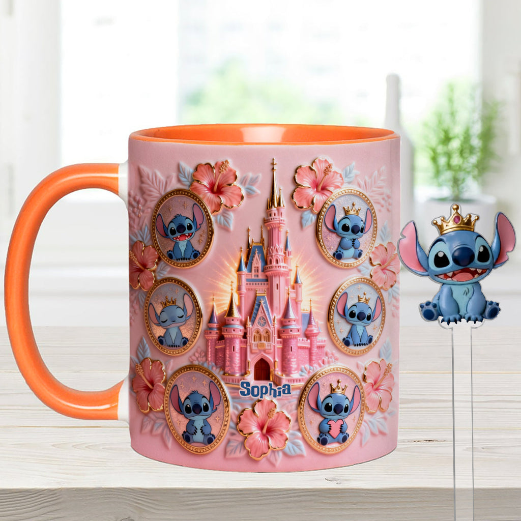 Personalized Ohana Mug Set with Acrylic Stirrer Gift for Family Set Accent Mug with Acrylic Stirrers GradoCreations