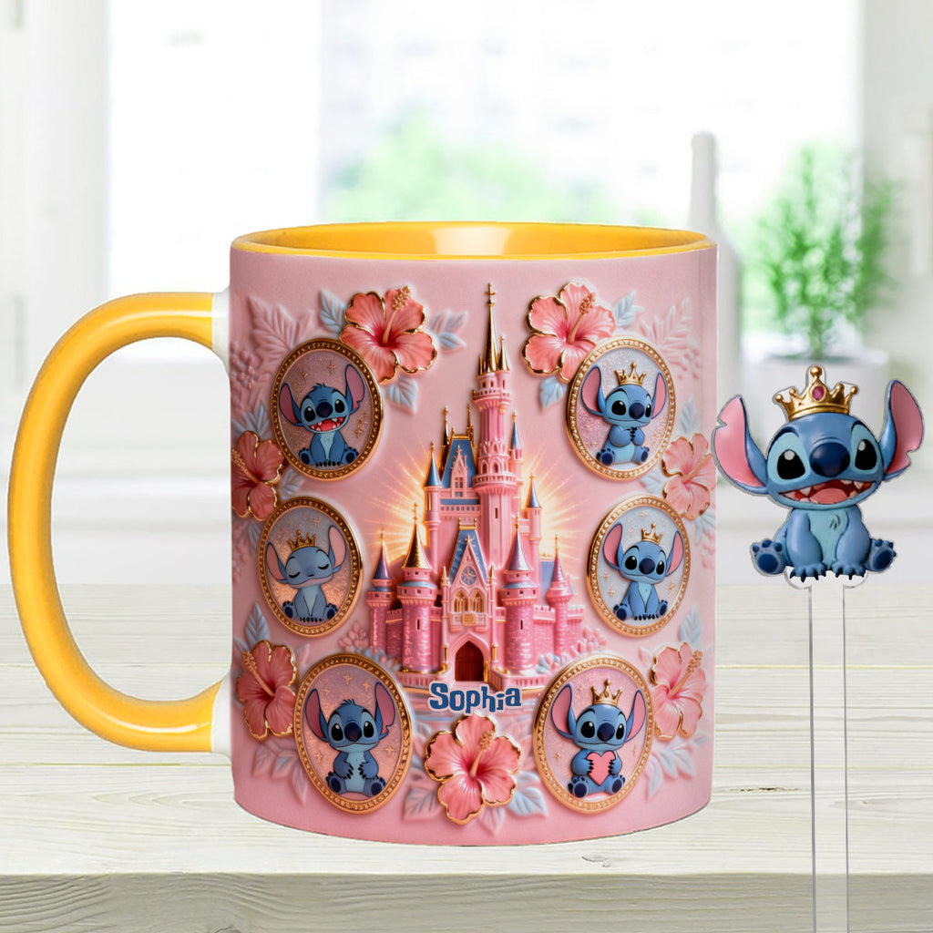 Personalized Ohana Mug Set with Acrylic Stirrer Gift for Family Set Accent Mug with Acrylic Stirrers GradoCreations